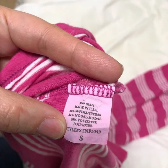 3/$9 Splendid USA made short sleeve Pima hoodie - Picture 4 of 4